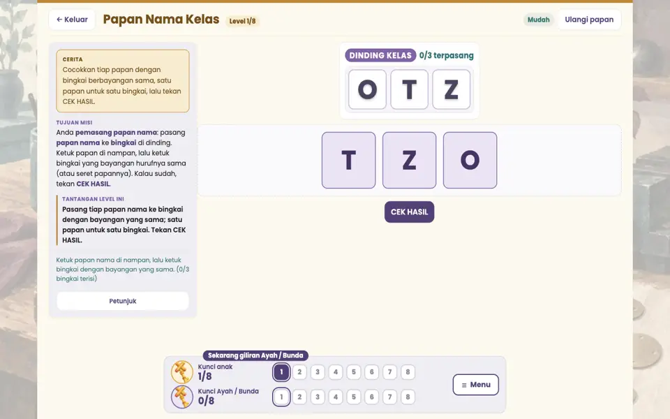 Screenshot ortu level 1