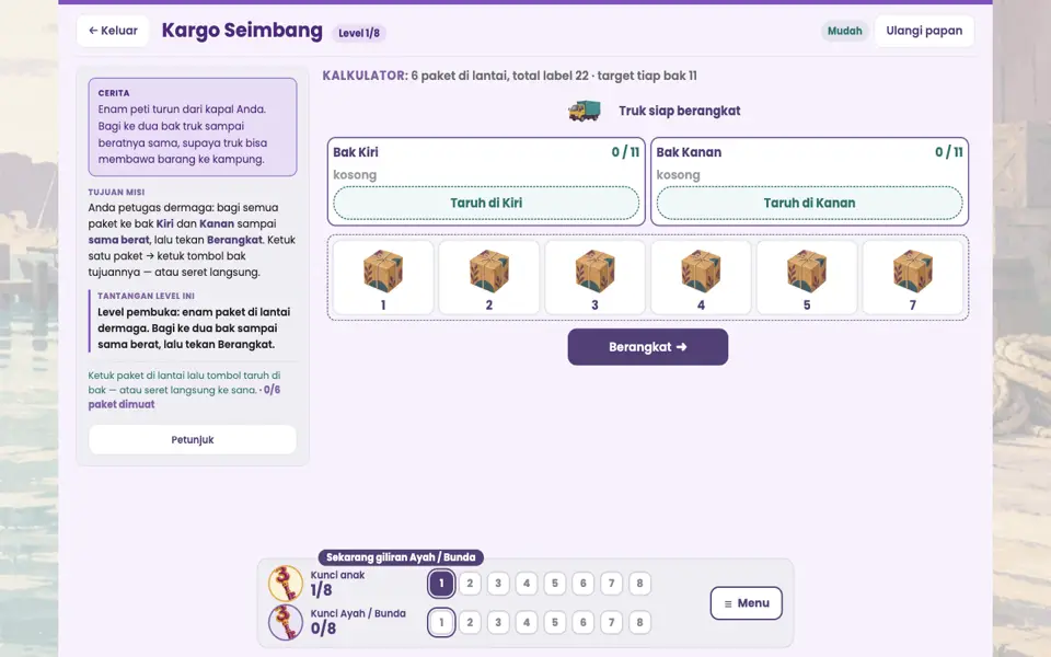 Screenshot ortu level 1