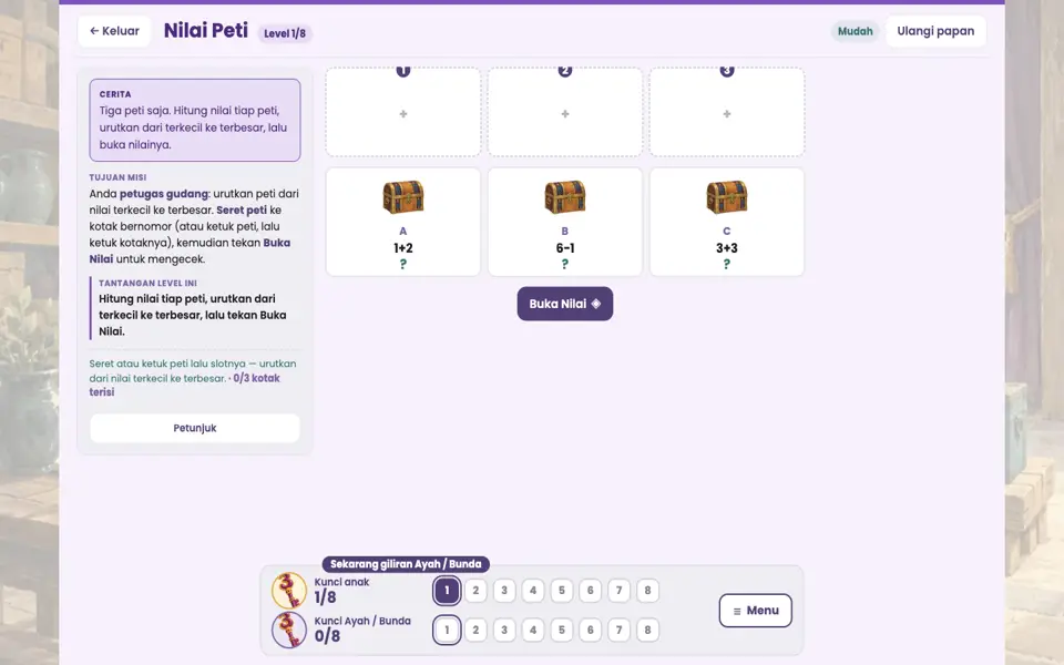 Screenshot ortu level 1