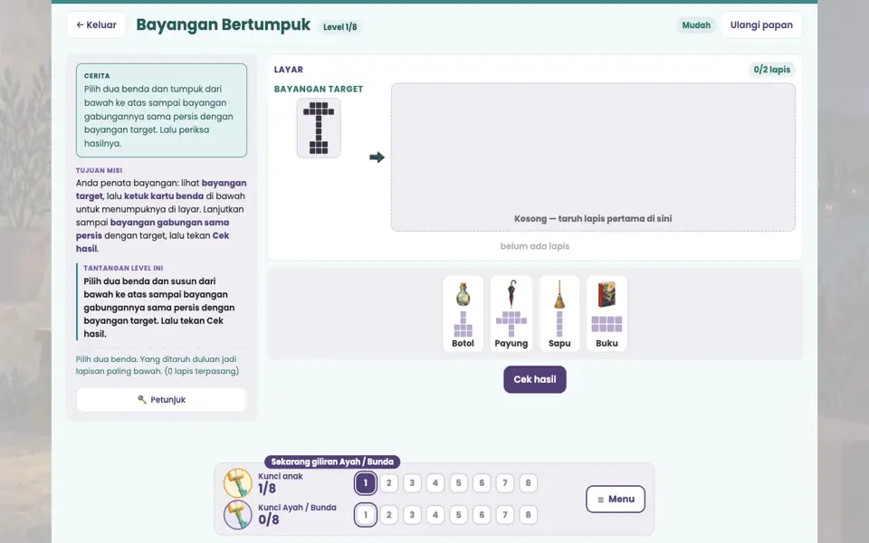 Screenshot ortu level 1