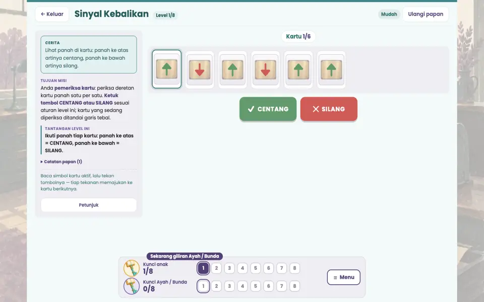 Screenshot ortu level 1