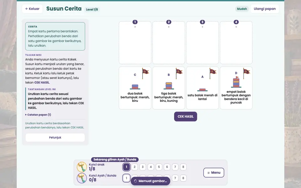 Screenshot ortu level 1