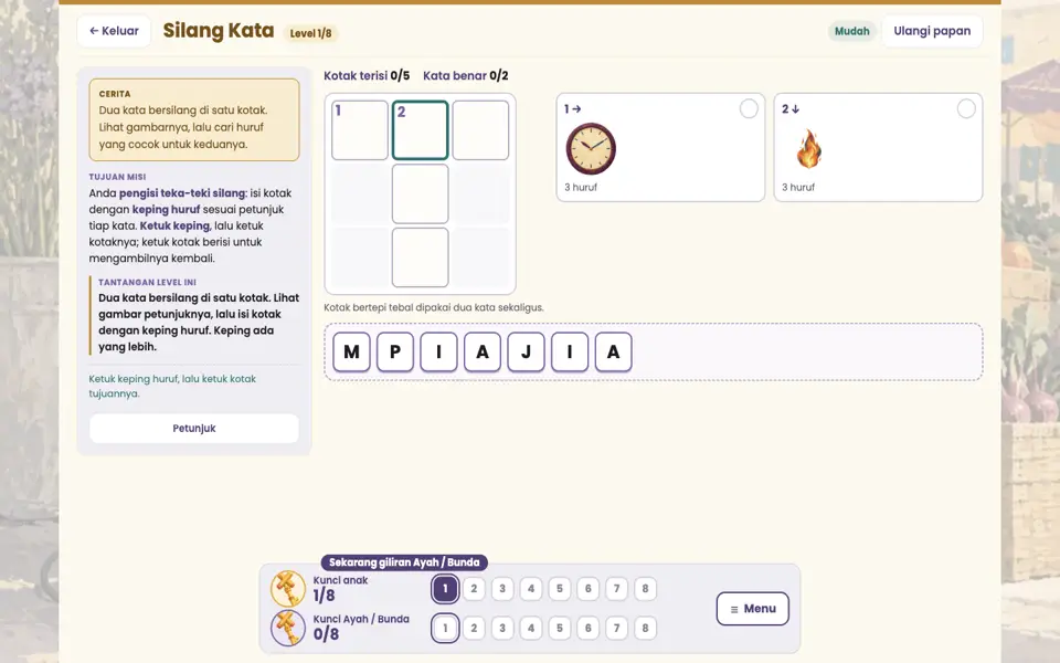 Screenshot ortu level 1