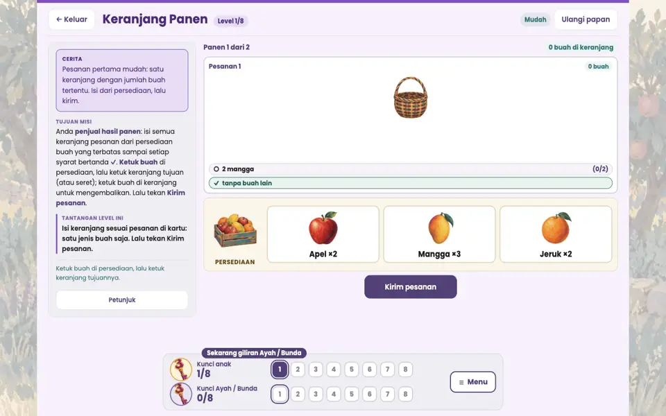 Screenshot ortu level 1