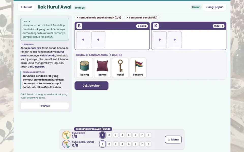 Screenshot ortu level 1