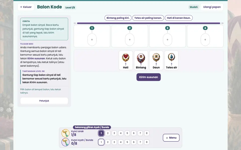 Screenshot ortu level 1