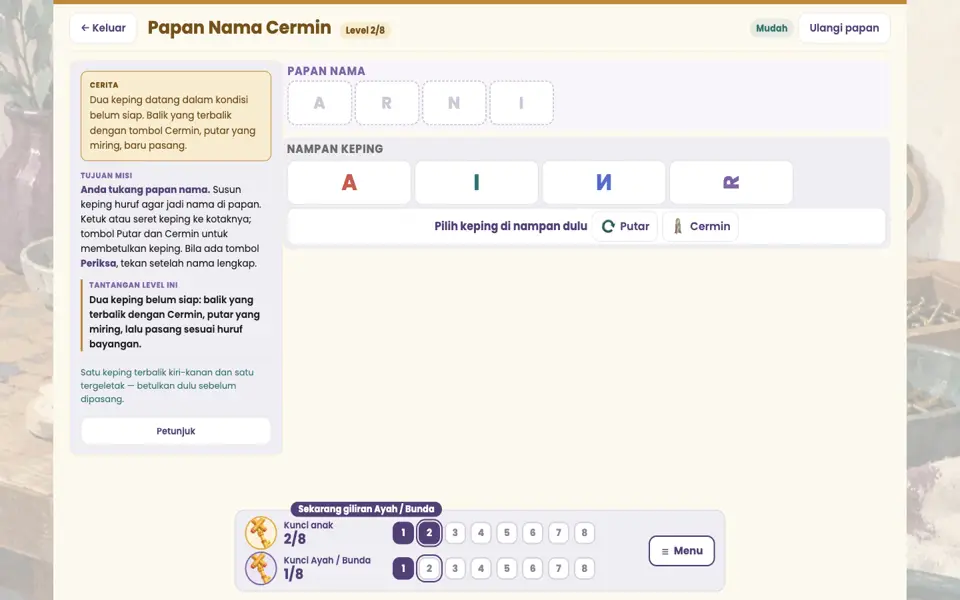 Screenshot ortu level 2