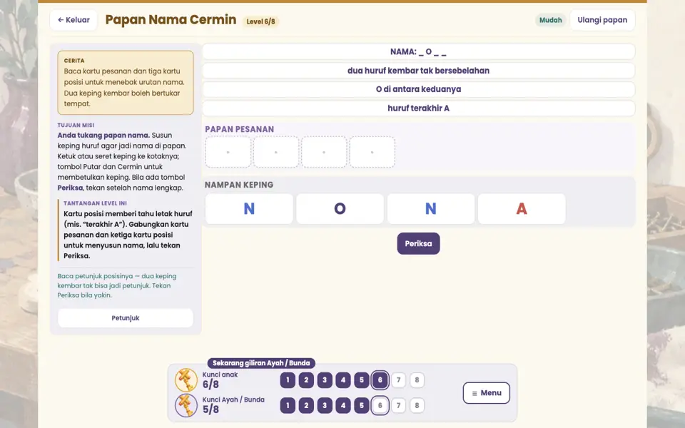 Screenshot ortu level 6