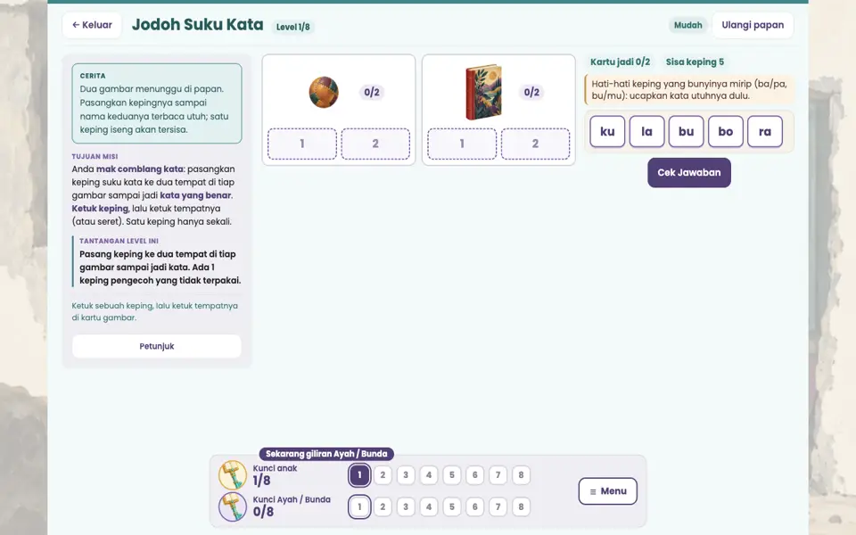 Screenshot ortu level 1