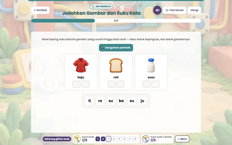 Screenshot anak level 3
