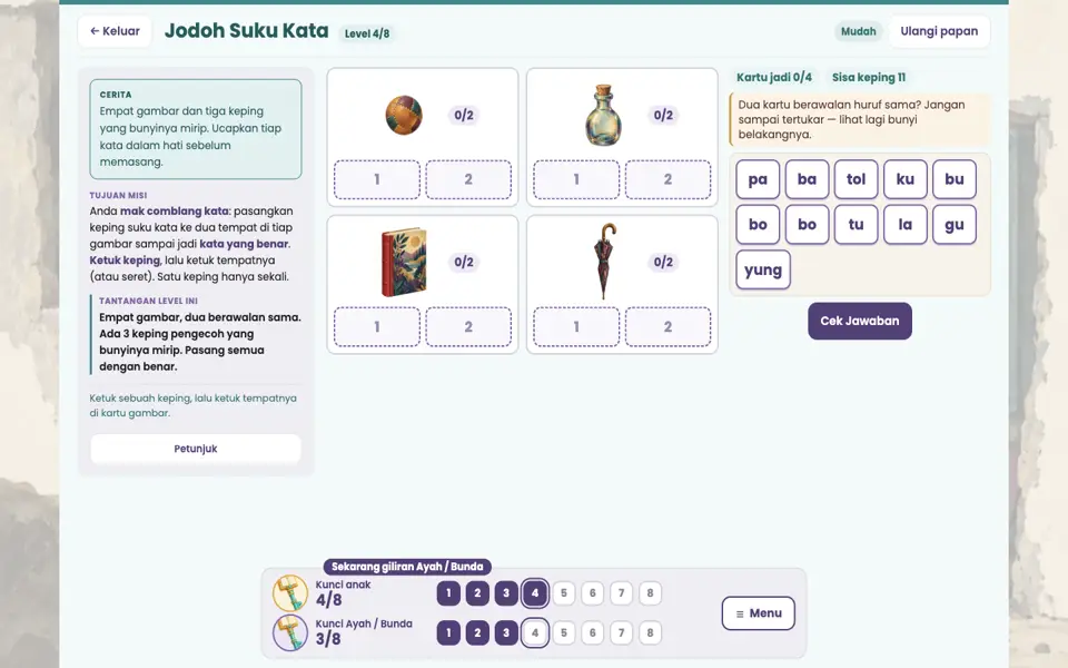 Screenshot ortu level 4