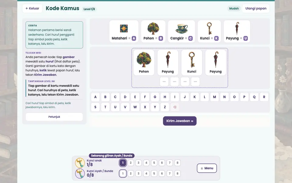 Screenshot ortu level 1