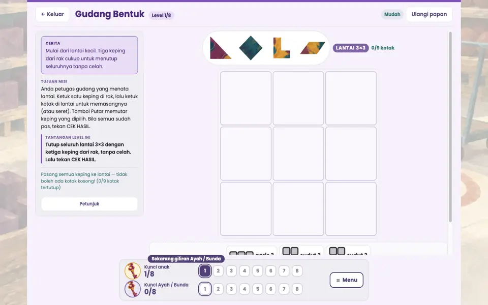 Screenshot ortu level 1