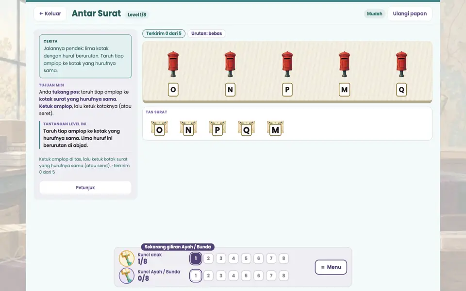 Screenshot ortu level 1