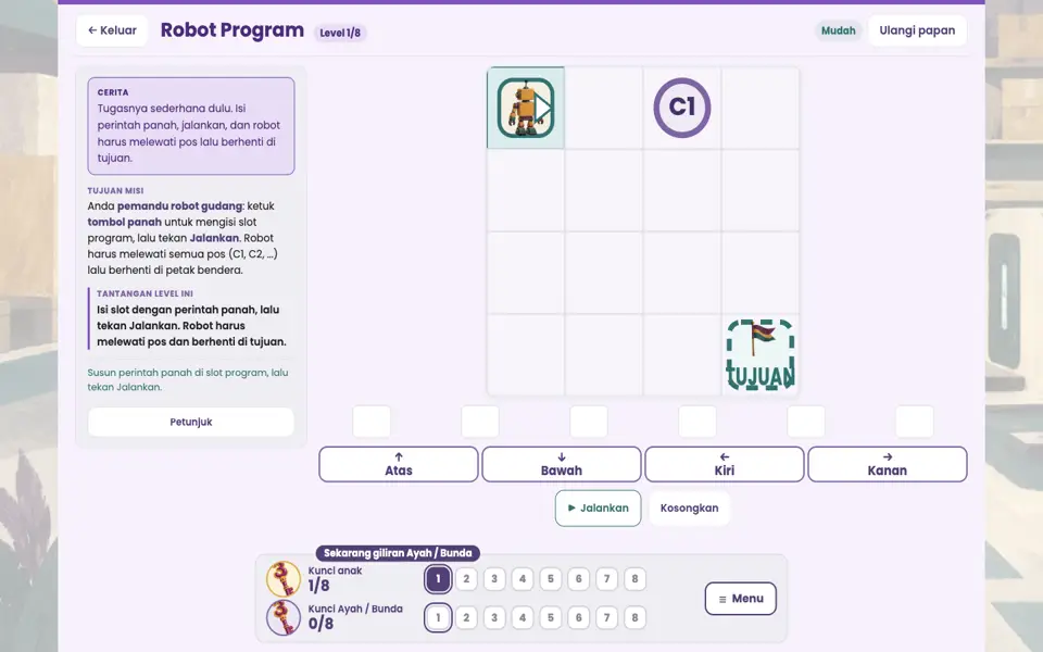 Screenshot ortu level 1
