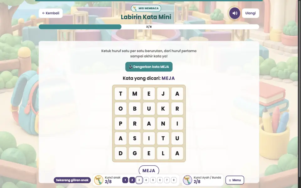 Screenshot anak level 3
