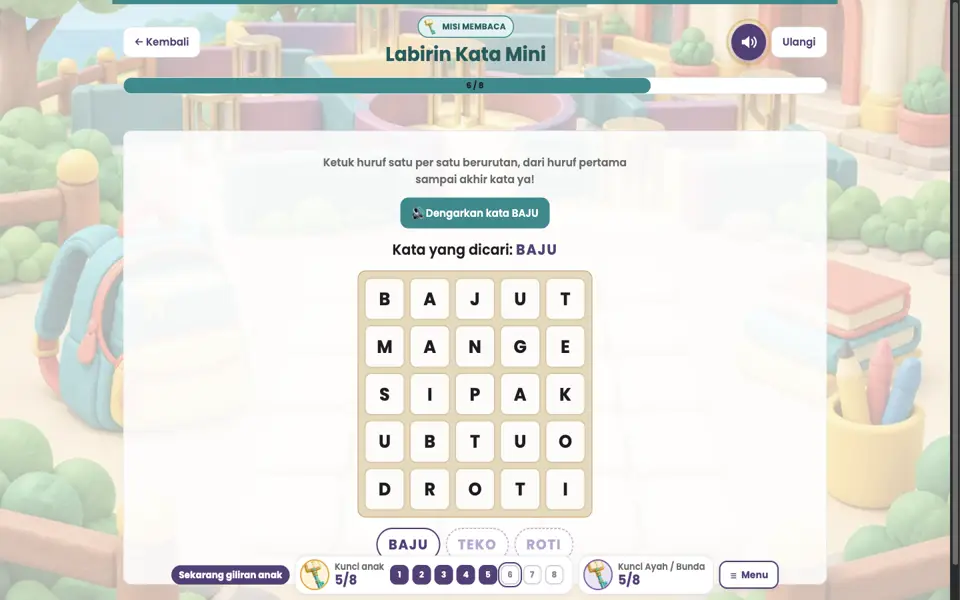 Screenshot anak level 6