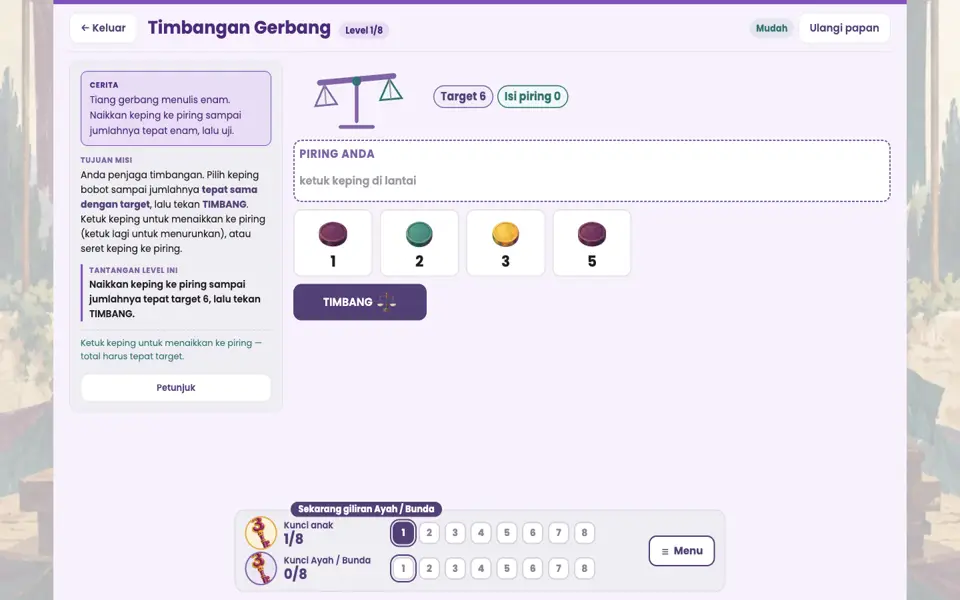 Screenshot ortu level 1