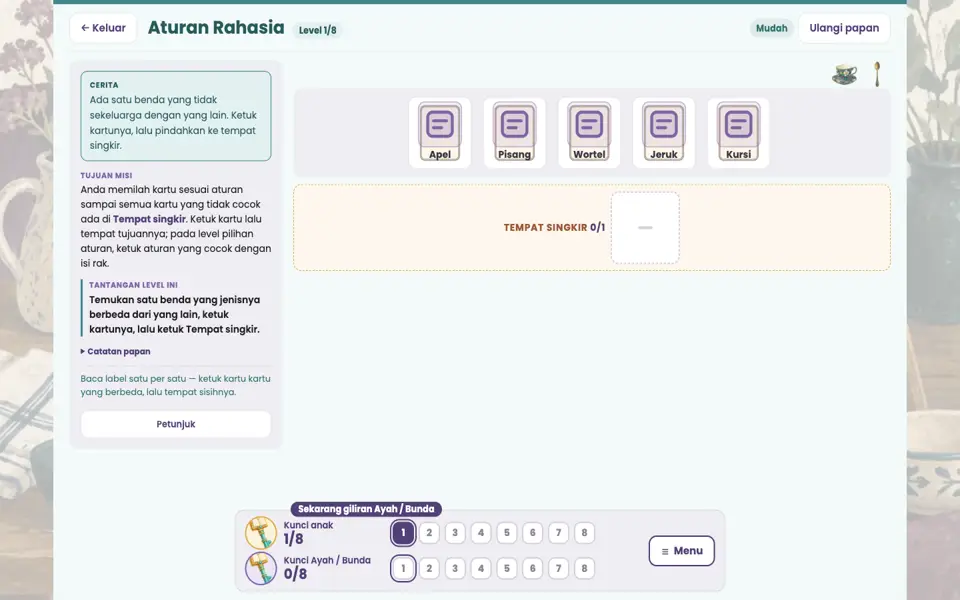 Screenshot ortu level 1