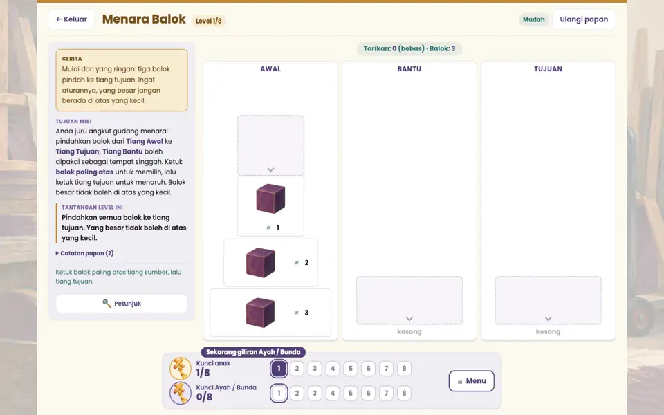 Screenshot ortu level 1
