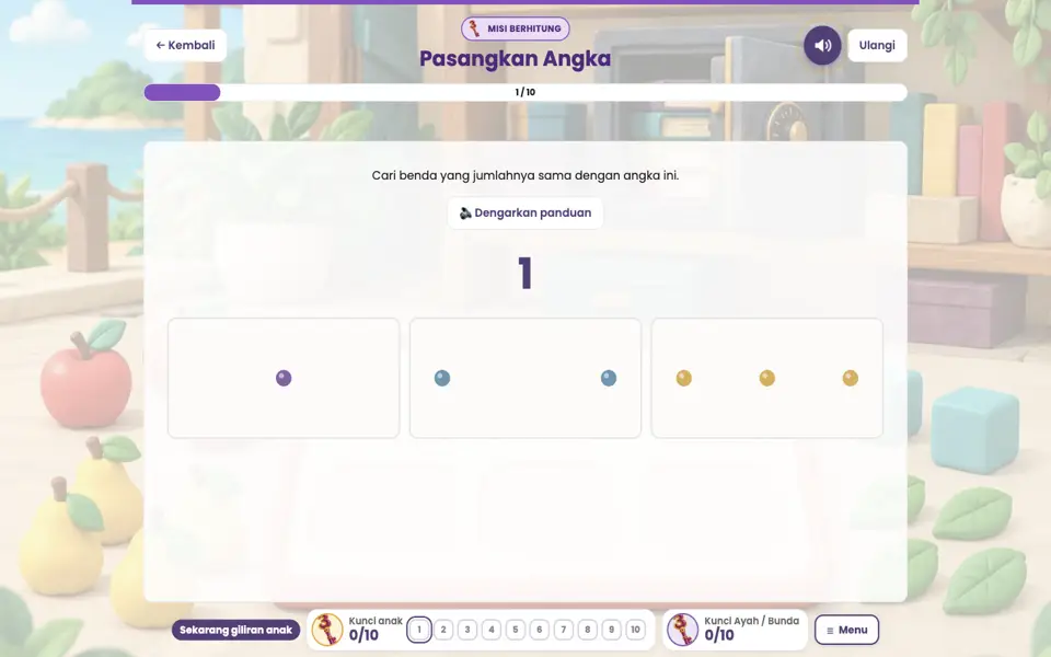Screenshot anak level 1