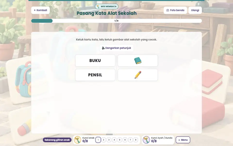 Screenshot anak level 1
