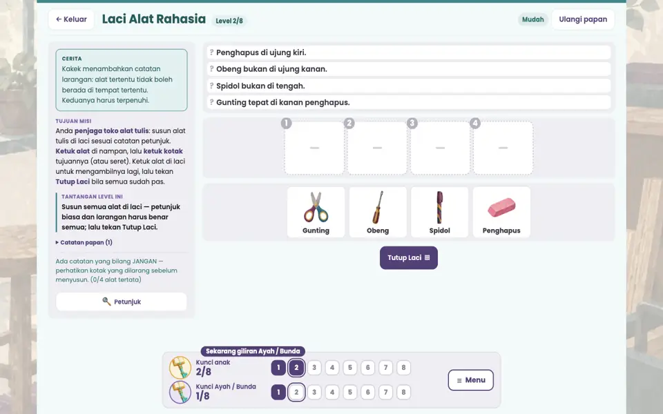 Screenshot ortu level 2