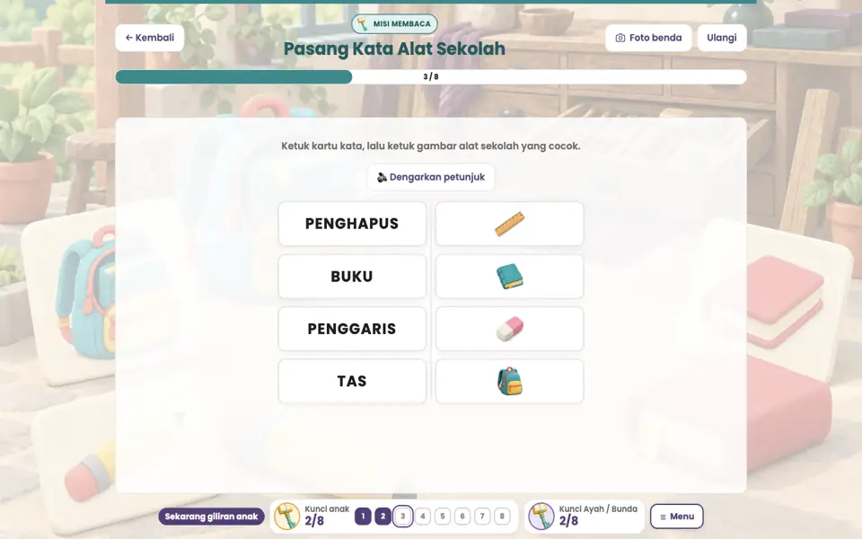 Screenshot anak level 3