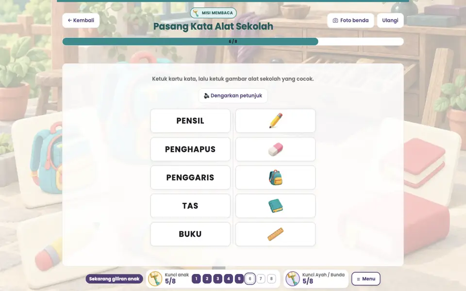 Screenshot anak level 6
