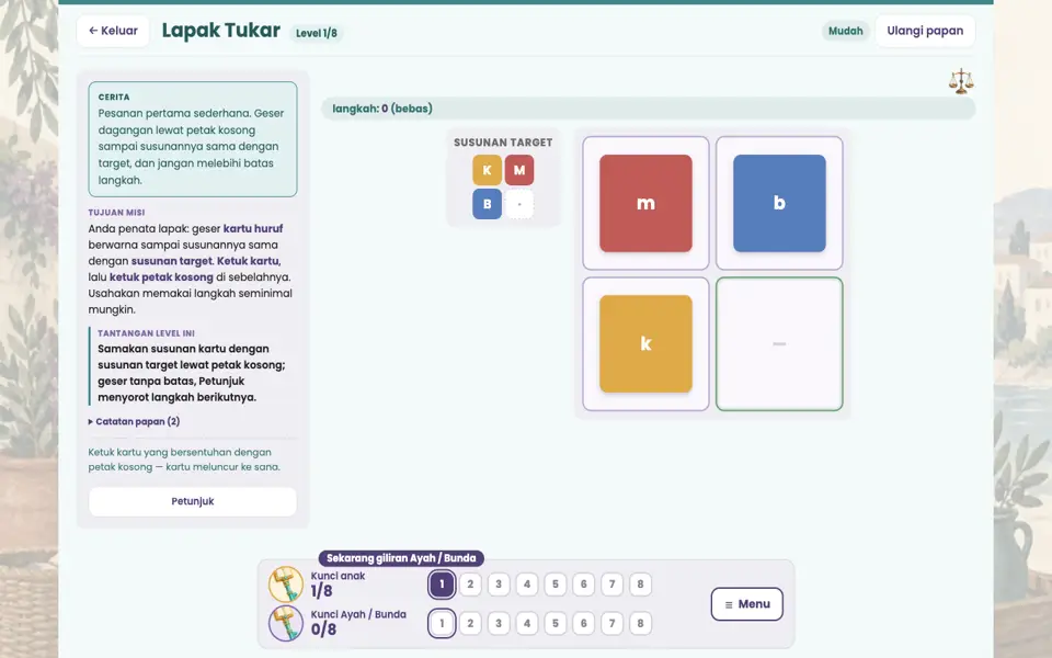 Screenshot ortu level 1