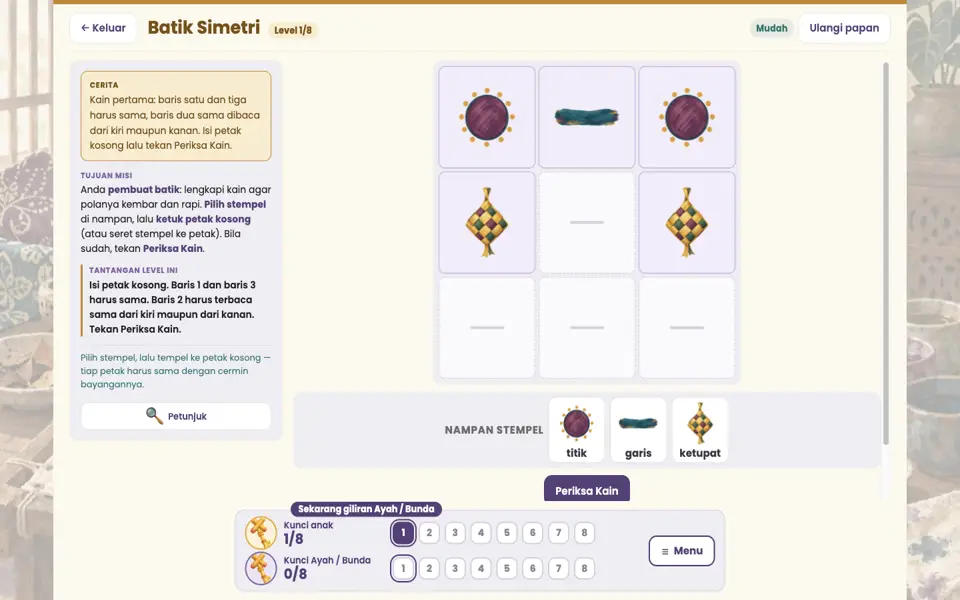 Screenshot ortu level 1