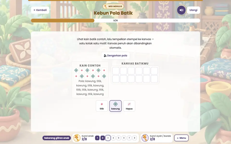 Screenshot anak level 3