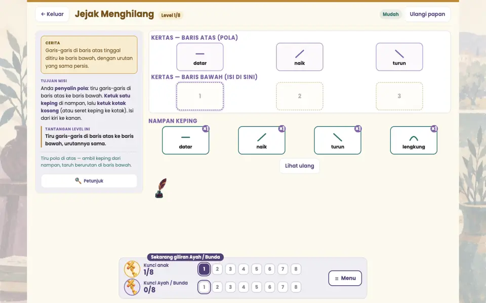 Screenshot ortu level 1