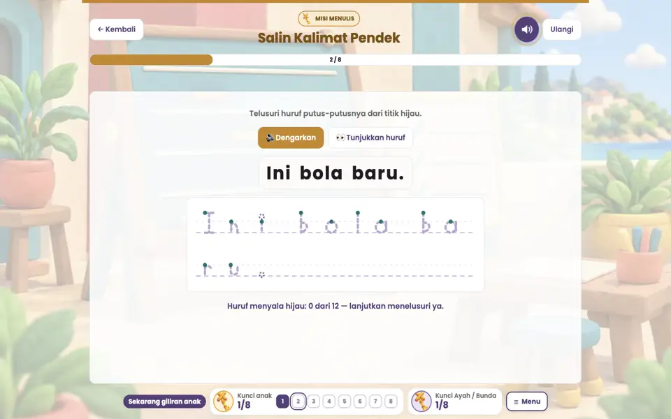 Screenshot anak level 2
