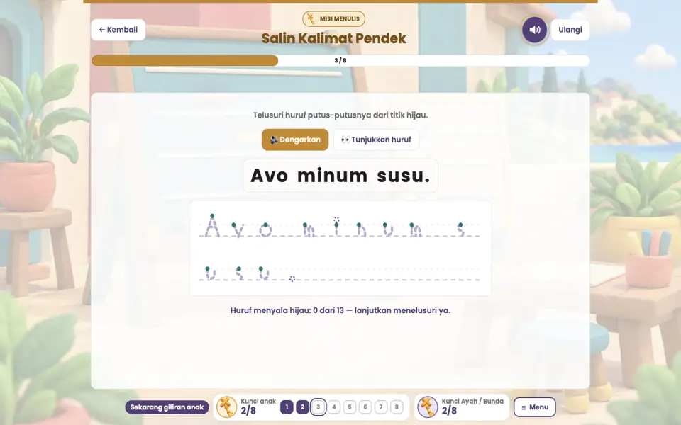 Screenshot anak level 3