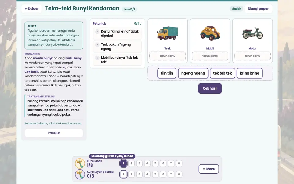 Screenshot ortu level 1