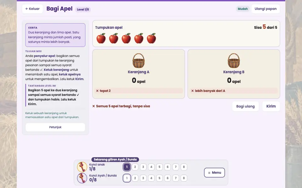 Screenshot ortu level 1