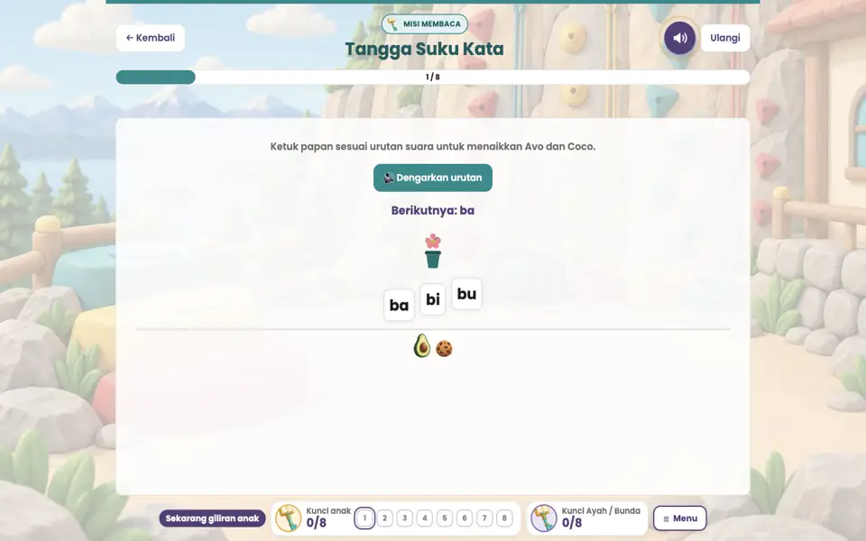 Screenshot anak level 1