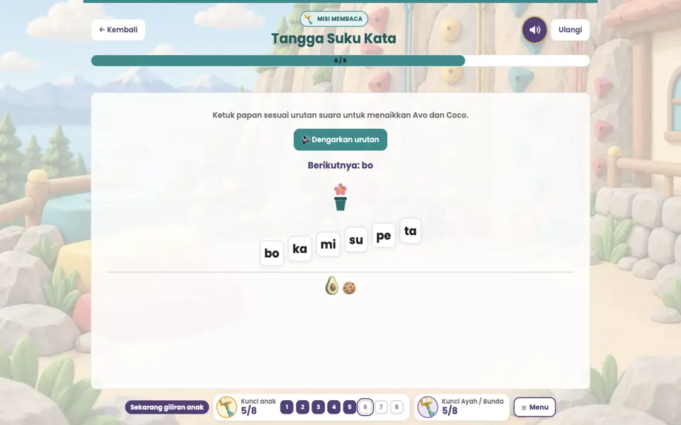 Screenshot anak level 6