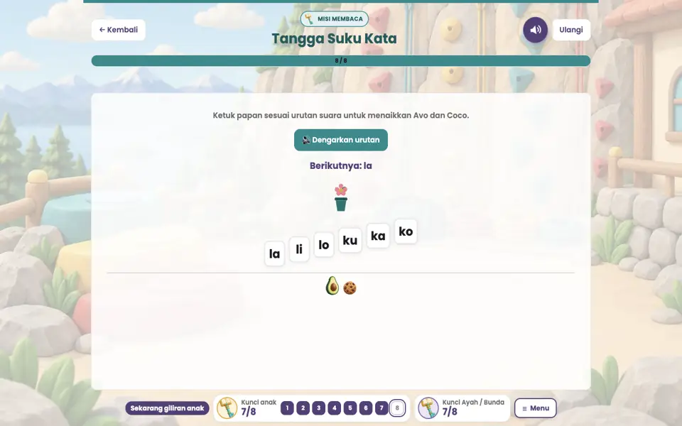 Screenshot anak level 8