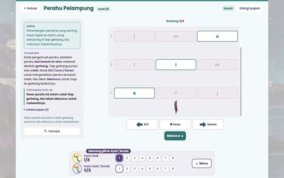 Screenshot ortu level 1
