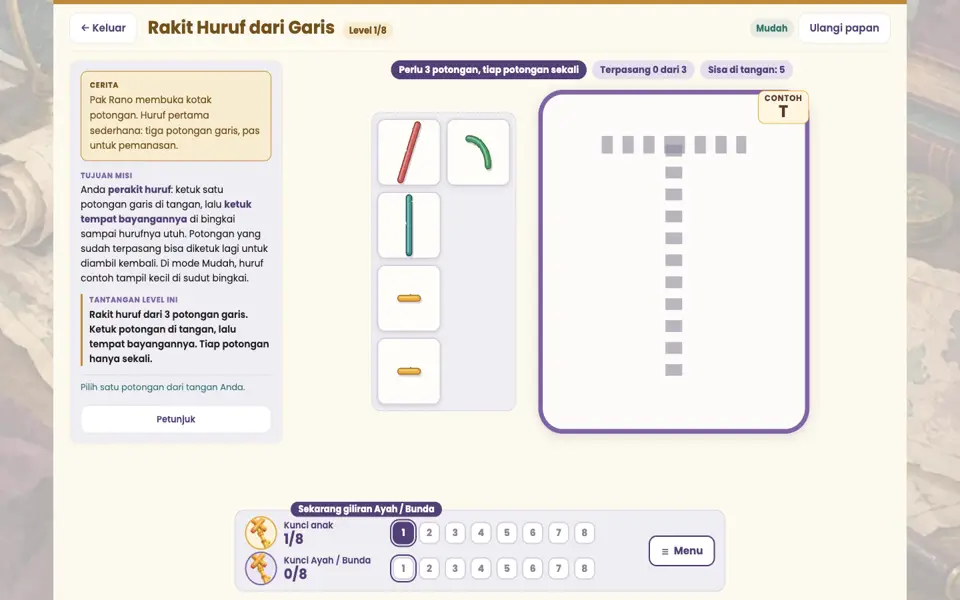 Screenshot ortu level 1