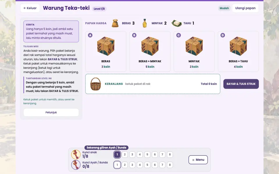 Screenshot ortu level 1